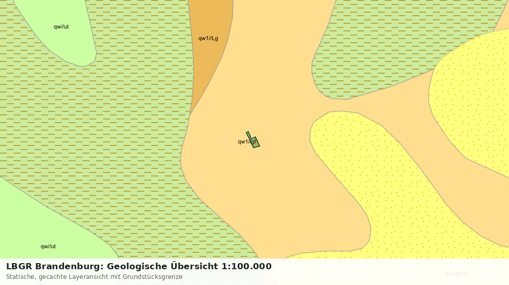 Statische Kartenansicht: LBGR Brandenburg: Geologische Übersicht 1:100.000