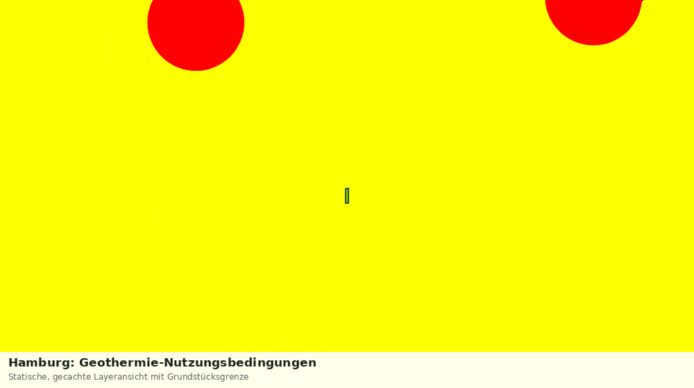 Statische Kartenansicht: Hamburg: Geothermie-Nutzungsbedingungen