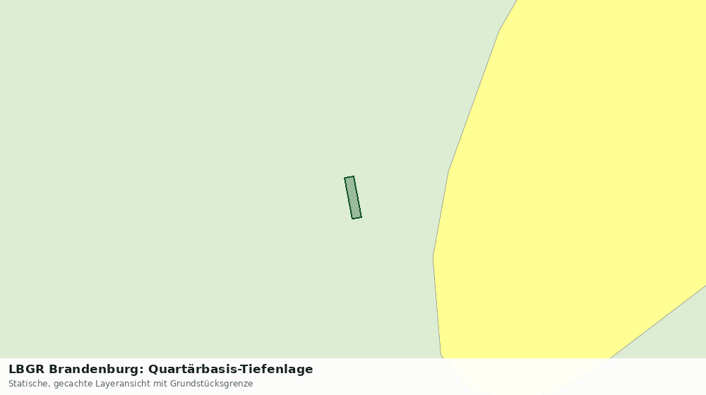 Statische Kartenansicht: LBGR Brandenburg: Quartärbasis-Tiefenlage