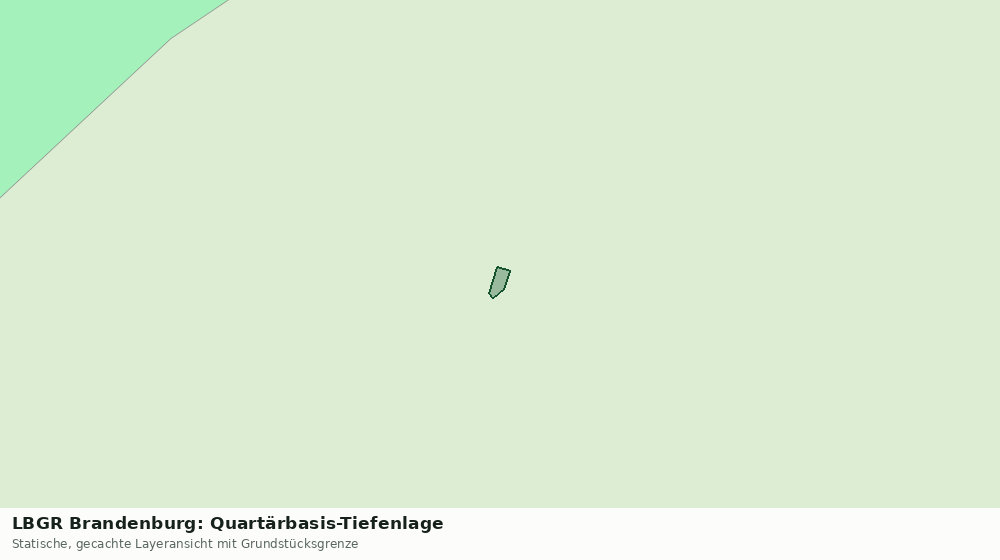 Statische Kartenansicht: LBGR Brandenburg: Quartärbasis-Tiefenlage