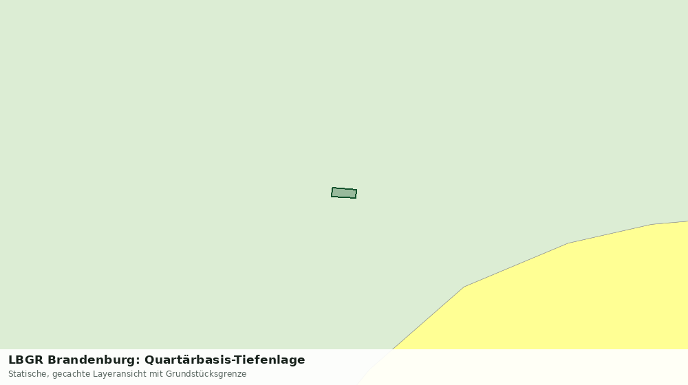 Statische Kartenansicht: LBGR Brandenburg: Quartärbasis-Tiefenlage