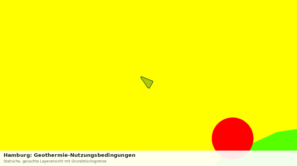 Statische Kartenansicht: Hamburg: Geothermie-Nutzungsbedingungen