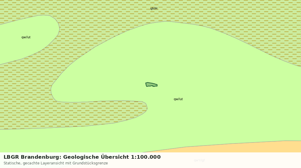 Statische Kartenansicht: LBGR Brandenburg: Geologische Übersicht 1:100.000