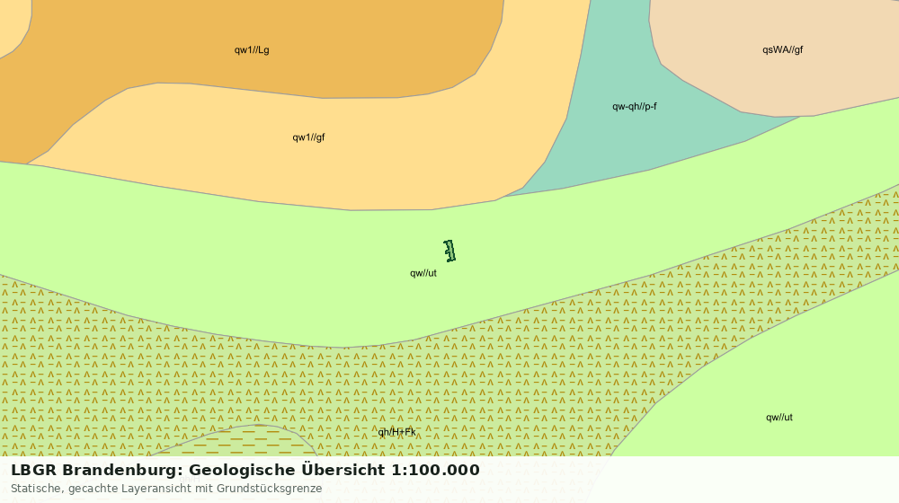 Statische Kartenansicht: LBGR Brandenburg: Geologische Übersicht 1:100.000