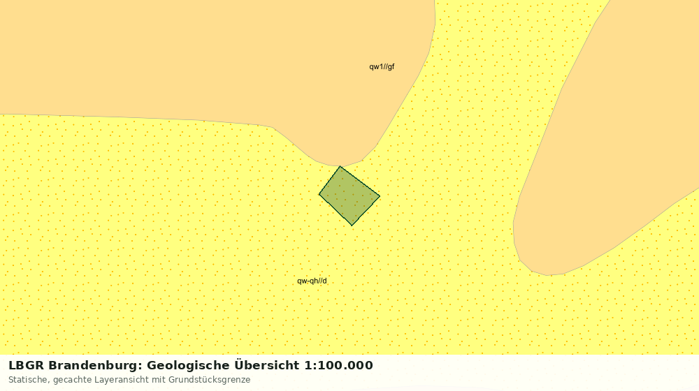 Statische Kartenansicht: LBGR Brandenburg: Geologische Übersicht 1:100.000