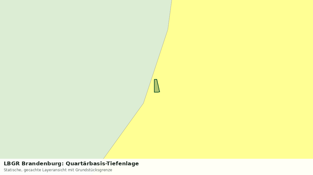 Statische Kartenansicht: LBGR Brandenburg: Quartärbasis-Tiefenlage