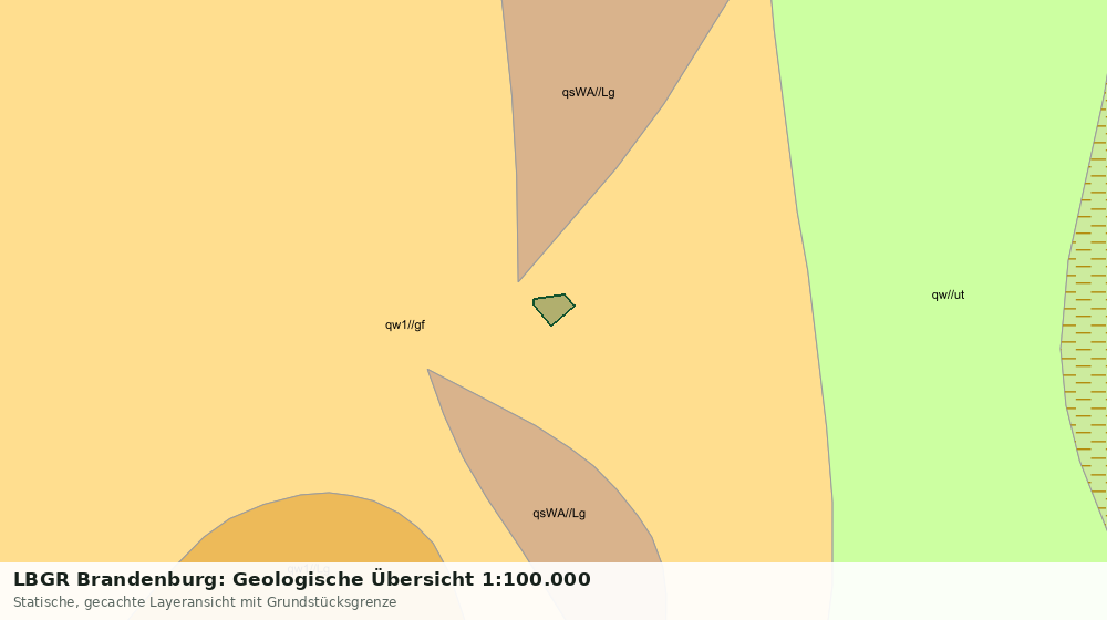 Statische Kartenansicht: LBGR Brandenburg: Geologische Übersicht 1:100.000