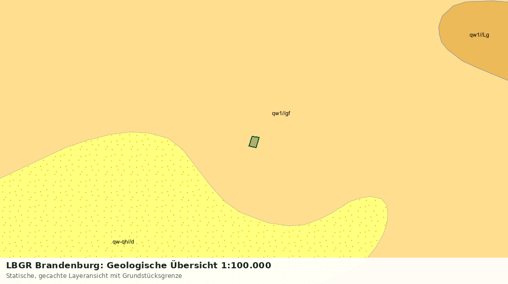 Statische Kartenansicht: LBGR Brandenburg: Geologische Übersicht 1:100.000