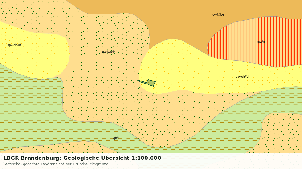 Statische Kartenansicht: LBGR Brandenburg: Geologische Übersicht 1:100.000