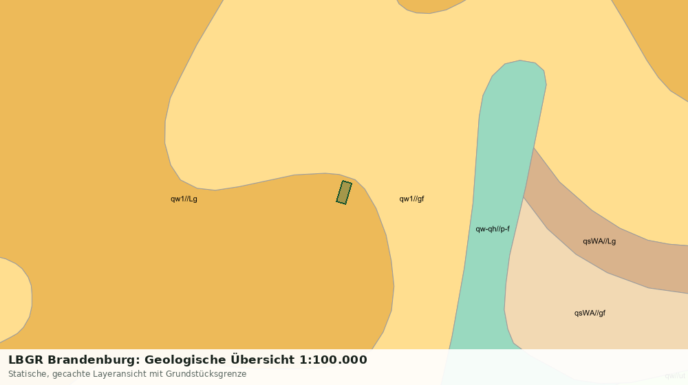 Statische Kartenansicht: LBGR Brandenburg: Geologische Übersicht 1:100.000