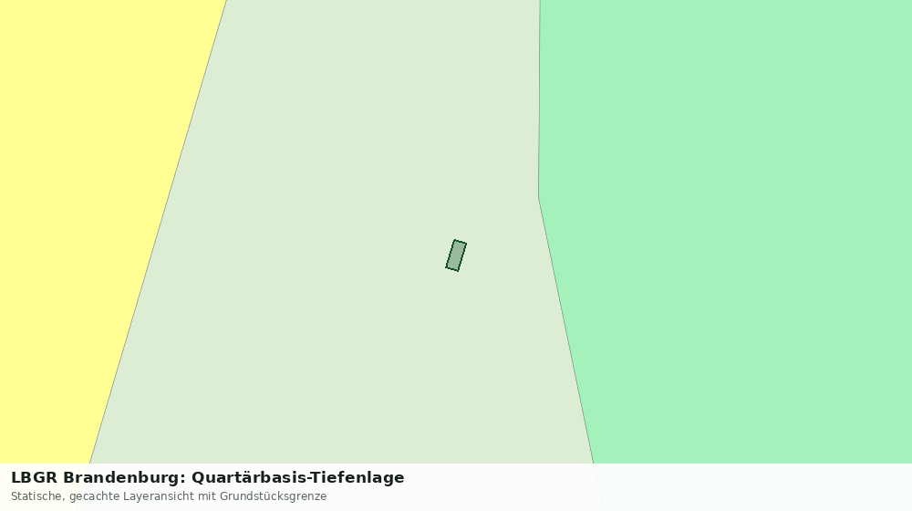 Statische Kartenansicht: LBGR Brandenburg: Quartärbasis-Tiefenlage