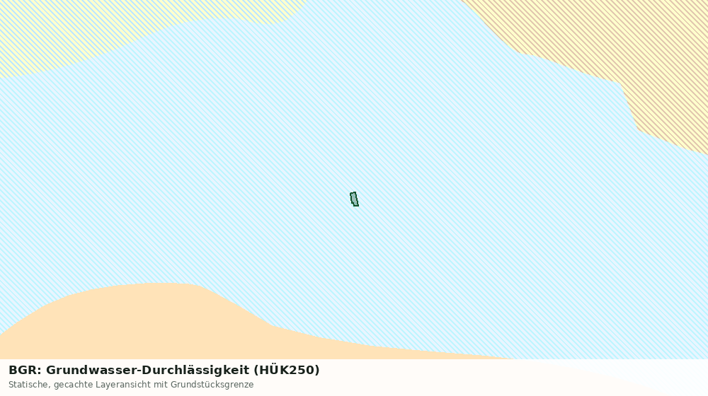 Statische Kartenansicht: BGR: Grundwasser-Durchlässigkeit (HÜK250)
