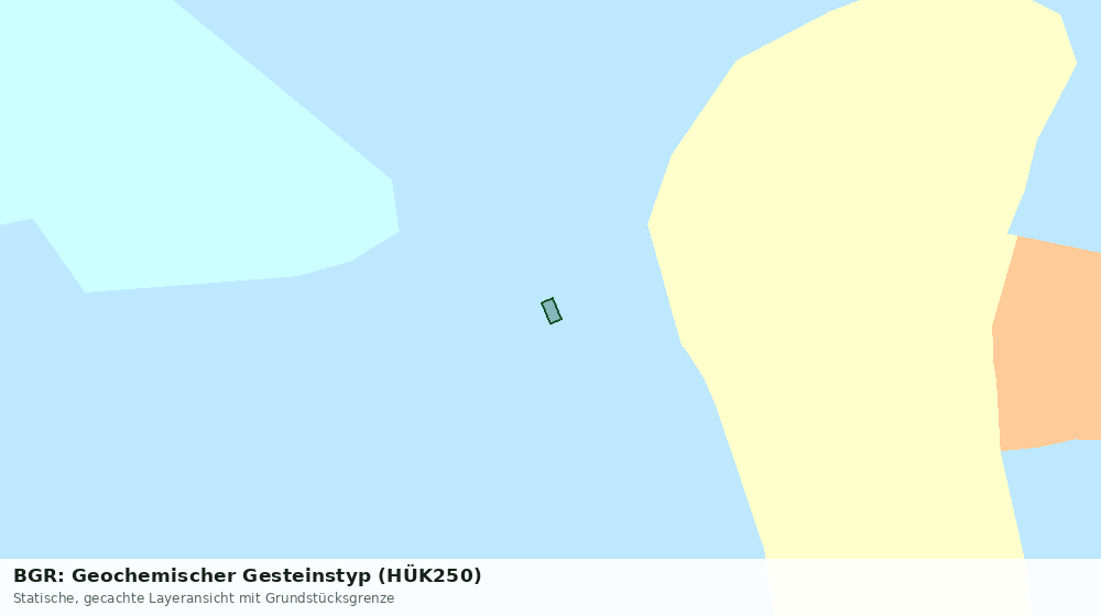 Statische Kartenansicht: BGR: Geochemischer Gesteinstyp (HÜK250)