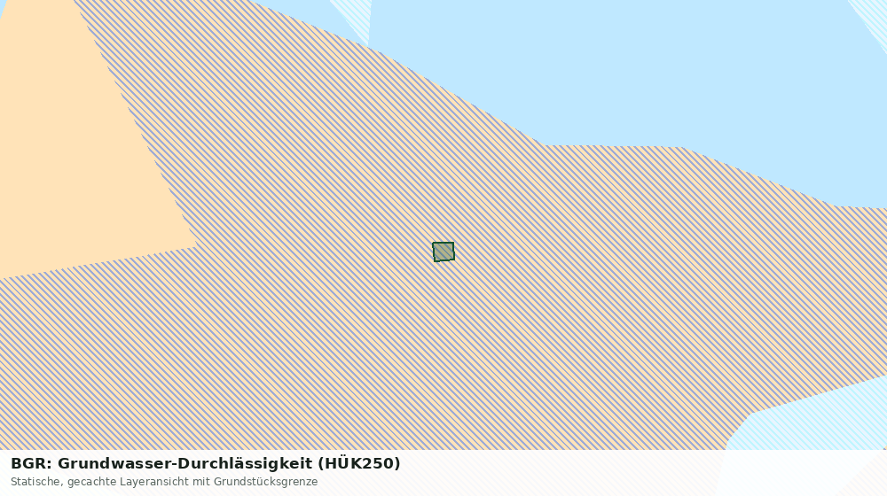 Statische Kartenansicht: BGR: Grundwasser-Durchlässigkeit (HÜK250)