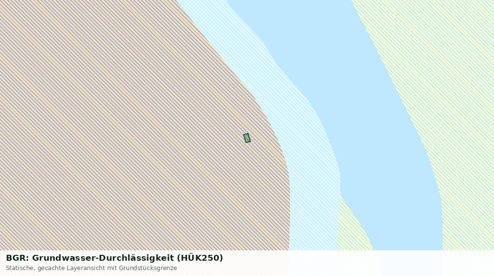 Statische Kartenansicht: BGR: Grundwasser-Durchlässigkeit (HÜK250)