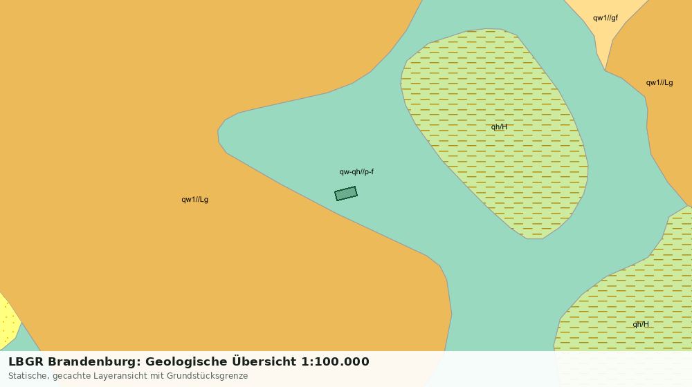 Statische Kartenansicht: LBGR Brandenburg: Geologische Übersicht 1:100.000
