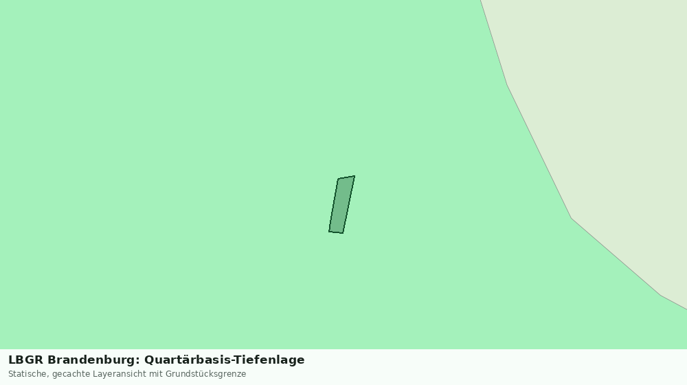 Statische Kartenansicht: LBGR Brandenburg: Quartärbasis-Tiefenlage