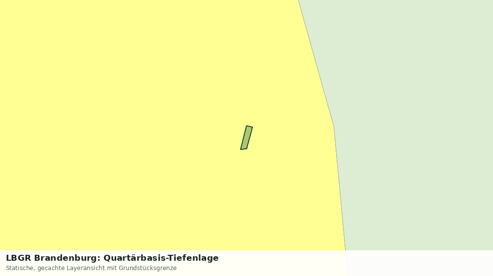 Statische Kartenansicht: LBGR Brandenburg: Quartärbasis-Tiefenlage