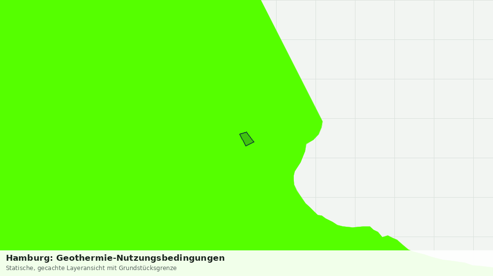 Statische Kartenansicht: Hamburg: Geothermie-Nutzungsbedingungen