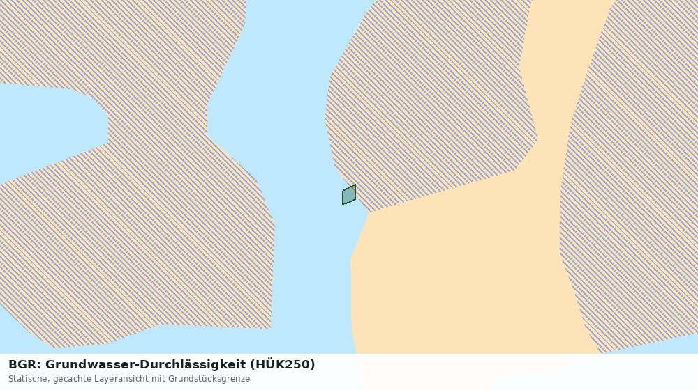 Statische Kartenansicht: BGR: Grundwasser-Durchlässigkeit (HÜK250)