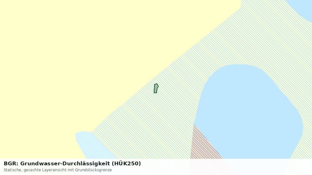 Statische Kartenansicht: BGR: Grundwasser-Durchlässigkeit (HÜK250)