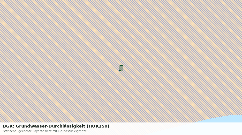 Statische Kartenansicht: BGR: Grundwasser-Durchlässigkeit (HÜK250)