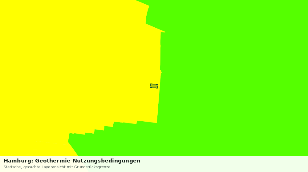 Statische Kartenansicht: Hamburg: Geothermie-Nutzungsbedingungen