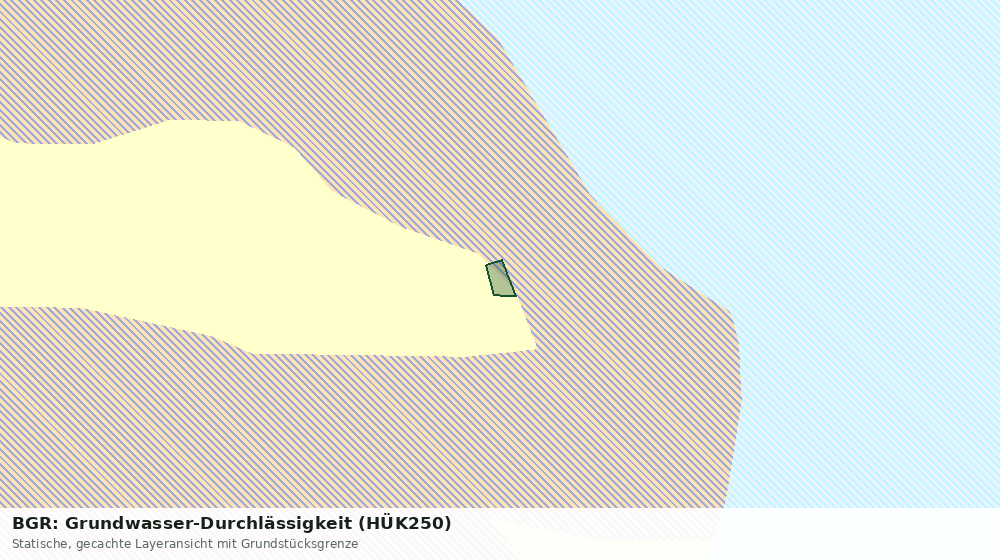 Statische Kartenansicht: BGR: Grundwasser-Durchlässigkeit (HÜK250)