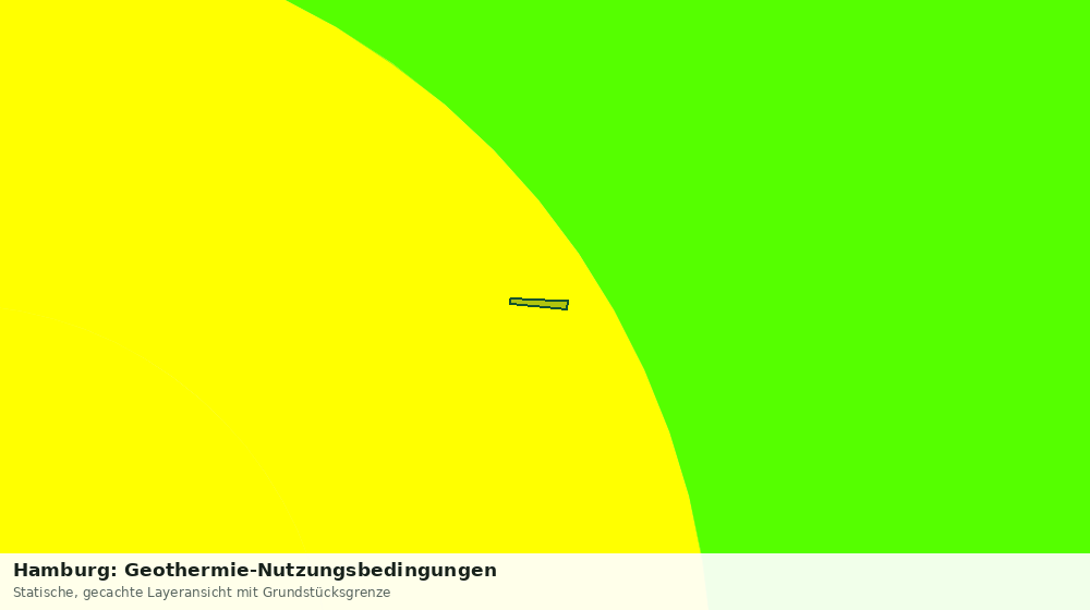 Statische Kartenansicht: Hamburg: Geothermie-Nutzungsbedingungen