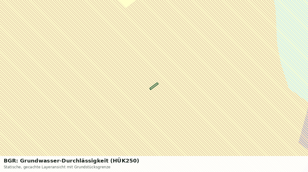 Statische Kartenansicht: BGR: Grundwasser-Durchlässigkeit (HÜK250)