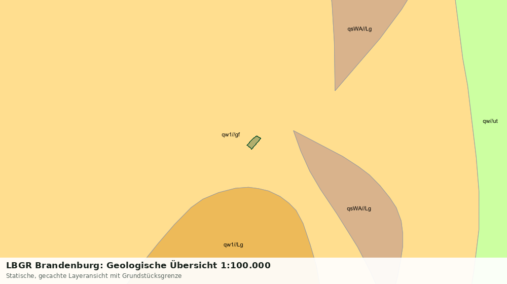 Statische Kartenansicht: LBGR Brandenburg: Geologische Übersicht 1:100.000