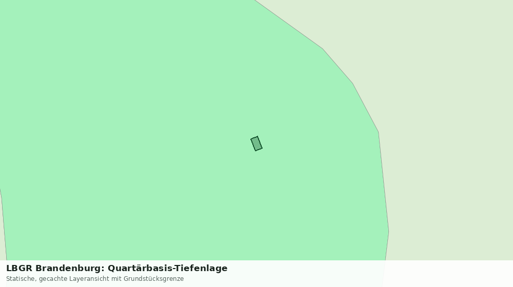 Statische Kartenansicht: LBGR Brandenburg: Quartärbasis-Tiefenlage