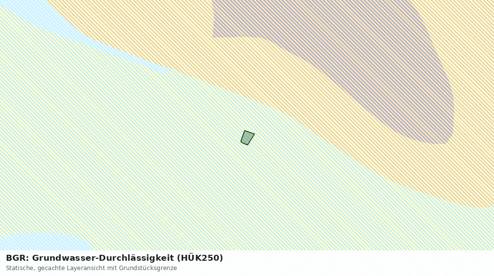 Statische Kartenansicht: BGR: Grundwasser-Durchlässigkeit (HÜK250)