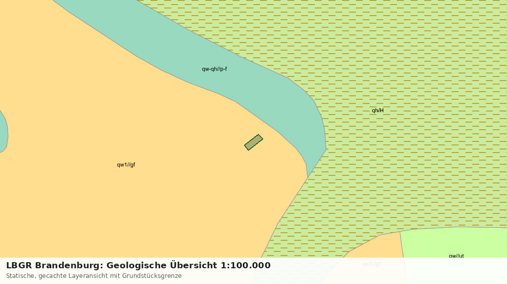 Statische Kartenansicht: LBGR Brandenburg: Geologische Übersicht 1:100.000