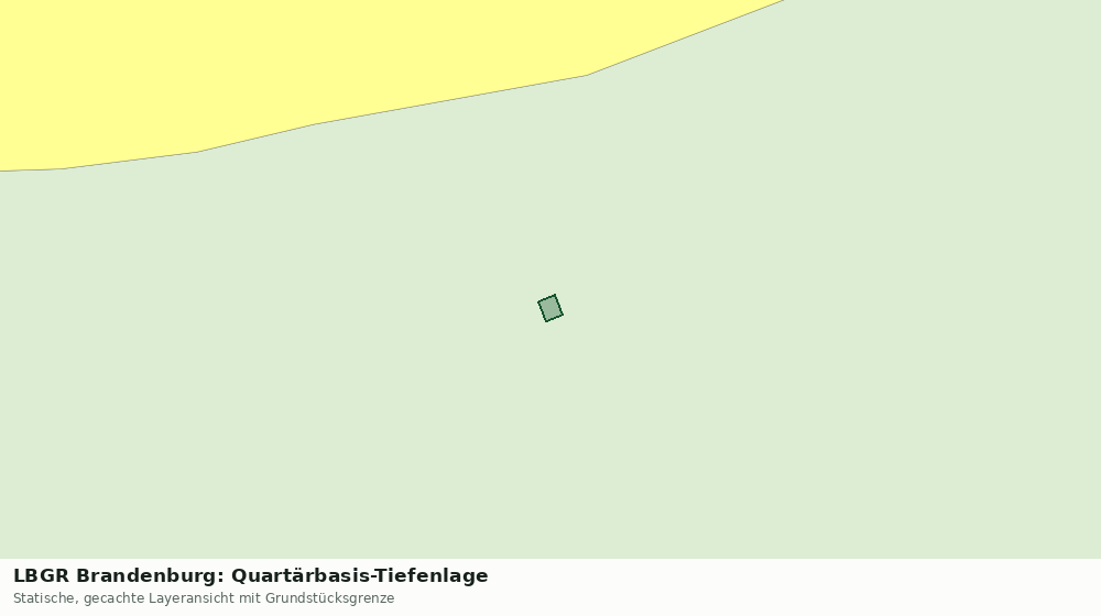 Statische Kartenansicht: LBGR Brandenburg: Quartärbasis-Tiefenlage