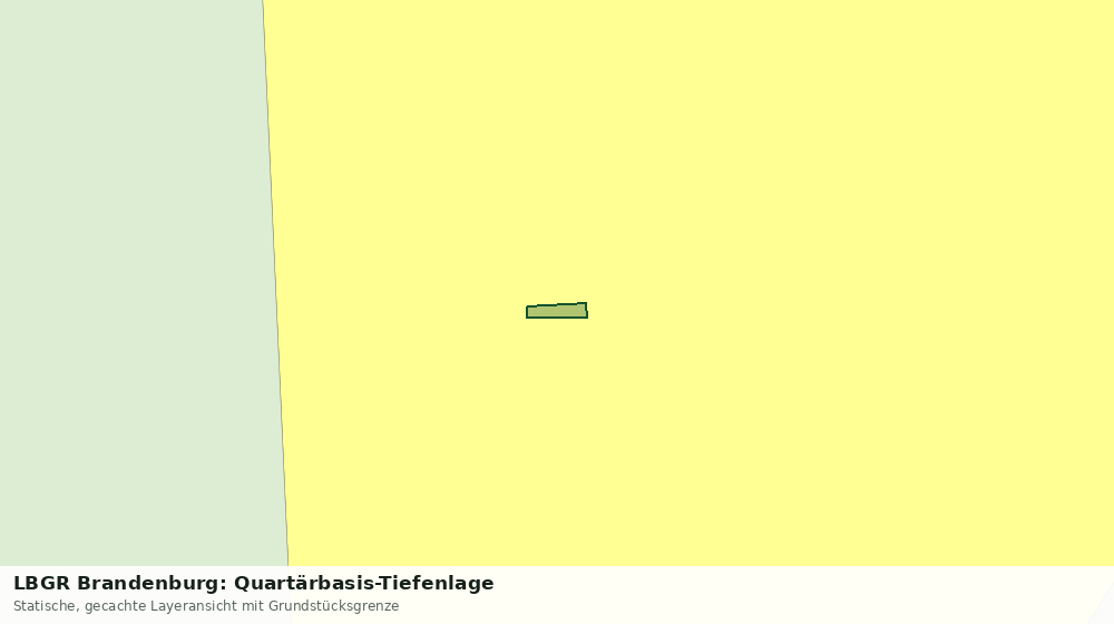 Statische Kartenansicht: LBGR Brandenburg: Quartärbasis-Tiefenlage