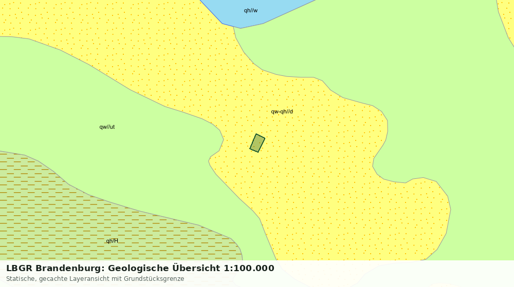 Statische Kartenansicht: LBGR Brandenburg: Geologische Übersicht 1:100.000