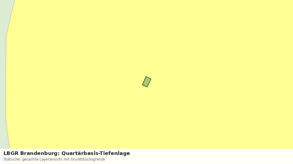 Statische Kartenansicht: LBGR Brandenburg: Quartärbasis-Tiefenlage