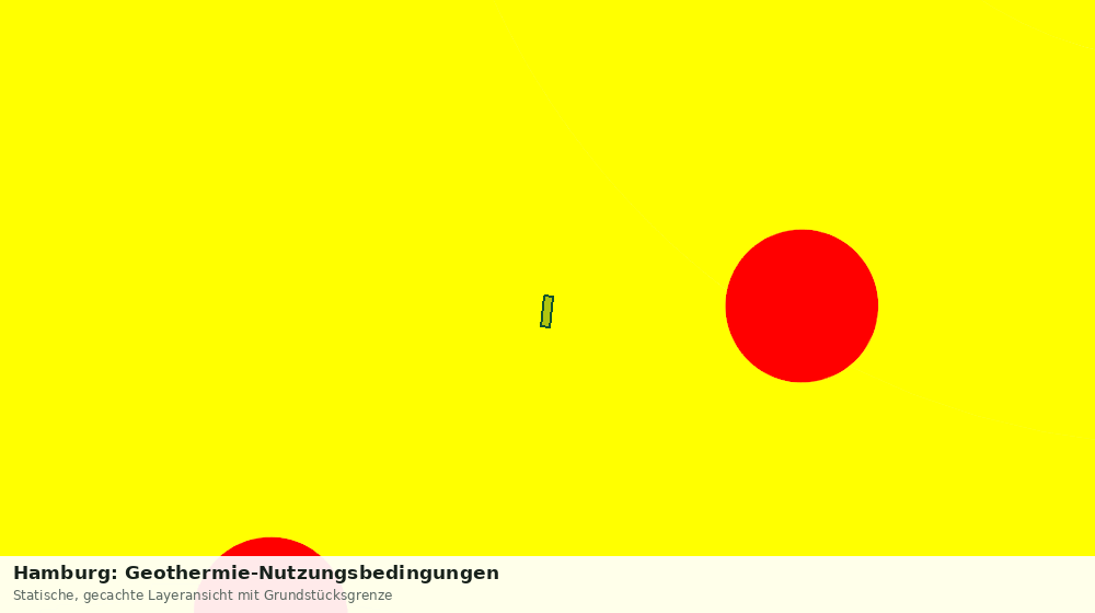 Statische Kartenansicht: Hamburg: Geothermie-Nutzungsbedingungen