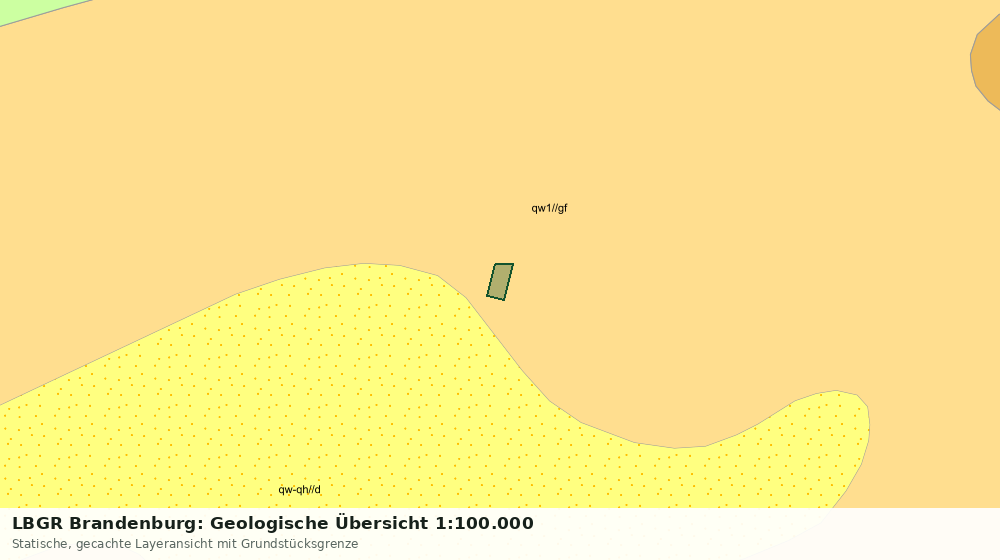 Statische Kartenansicht: LBGR Brandenburg: Geologische Übersicht 1:100.000