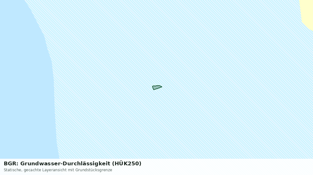 Statische Kartenansicht: BGR: Grundwasser-Durchlässigkeit (HÜK250)