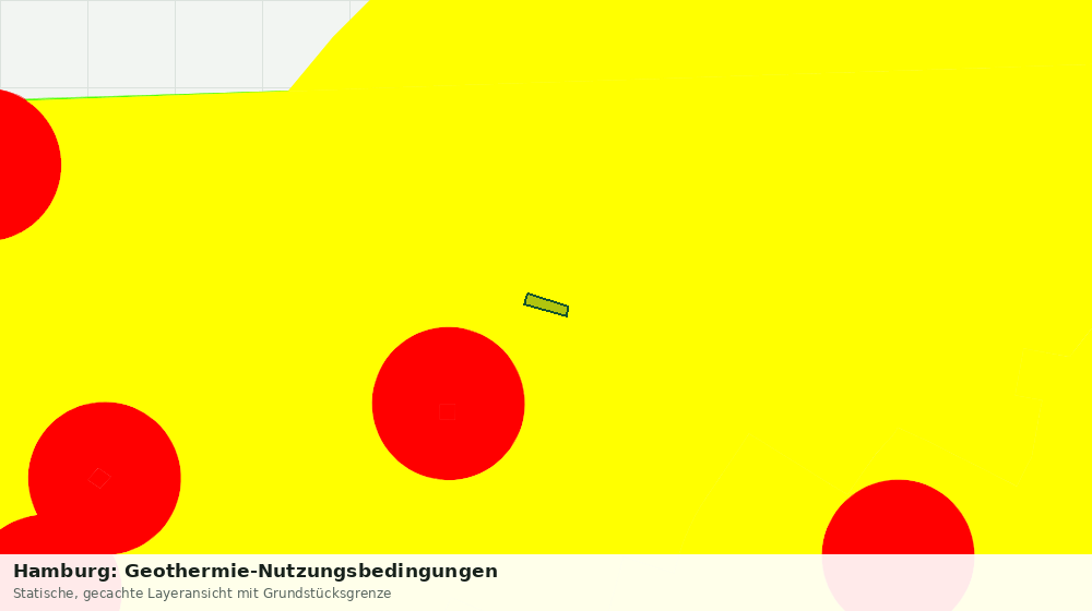 Statische Kartenansicht: Hamburg: Geothermie-Nutzungsbedingungen
