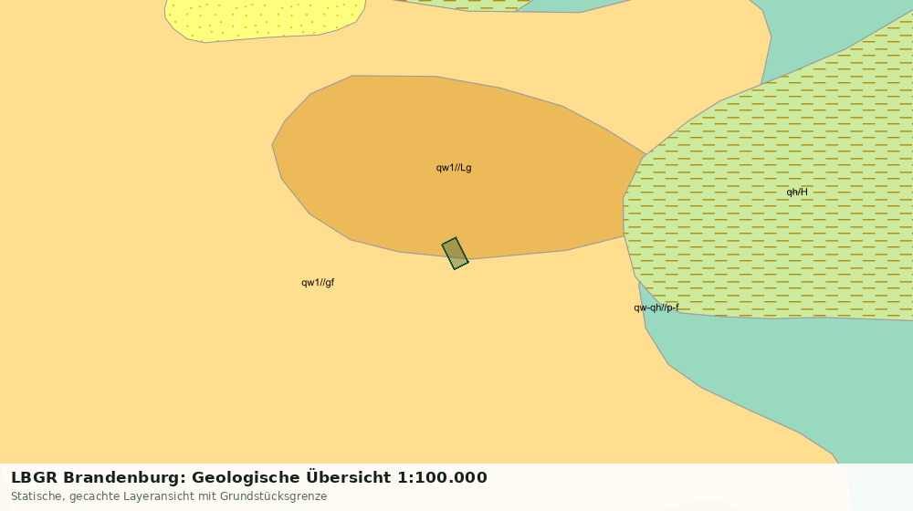 Statische Kartenansicht: LBGR Brandenburg: Geologische Übersicht 1:100.000