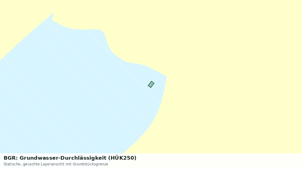 Statische Kartenansicht: BGR: Grundwasser-Durchlässigkeit (HÜK250)