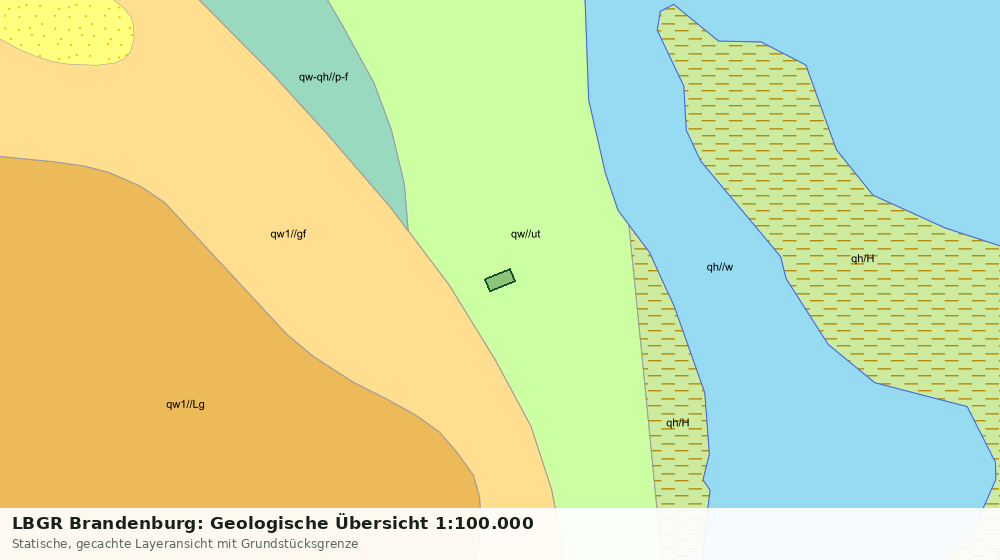 Statische Kartenansicht: LBGR Brandenburg: Geologische Übersicht 1:100.000