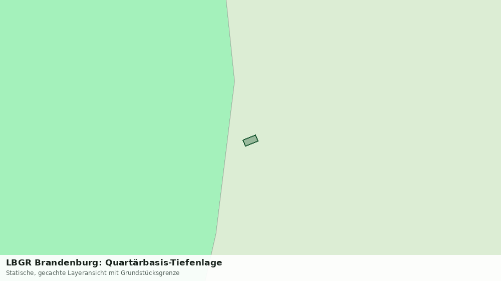 Statische Kartenansicht: LBGR Brandenburg: Quartärbasis-Tiefenlage