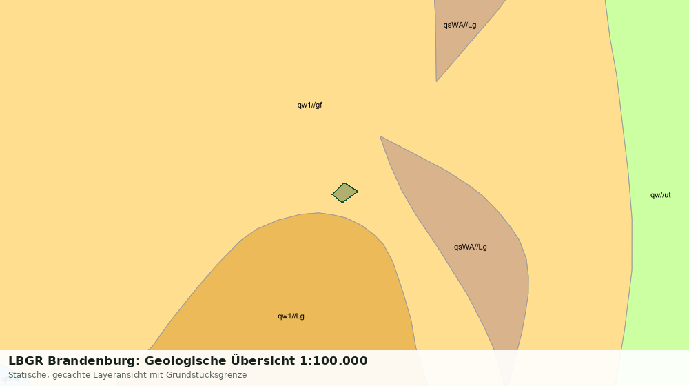 Statische Kartenansicht: LBGR Brandenburg: Geologische Übersicht 1:100.000