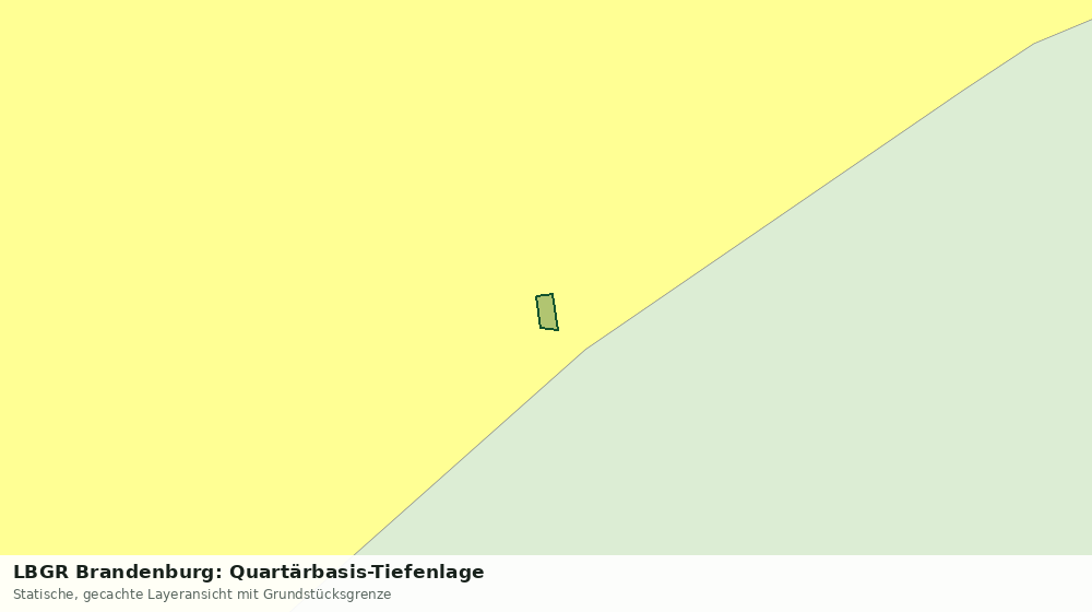 Statische Kartenansicht: LBGR Brandenburg: Quartärbasis-Tiefenlage