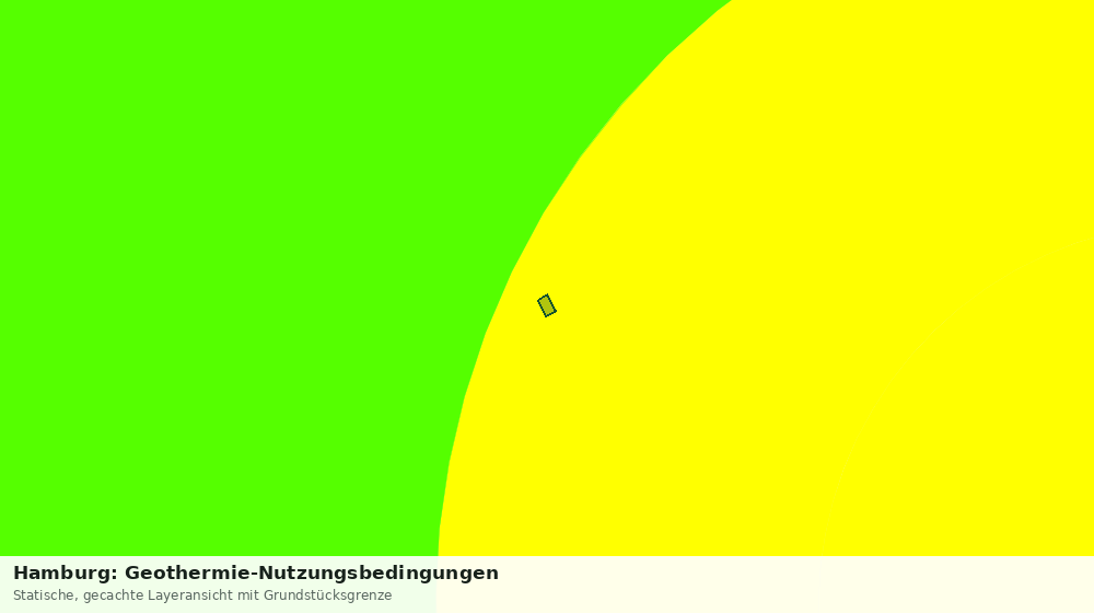 Statische Kartenansicht: Hamburg: Geothermie-Nutzungsbedingungen
