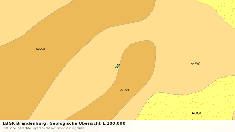 Statische Kartenansicht: LBGR Brandenburg: Geologische Übersicht 1:100.000